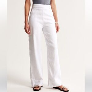 Clean Waist Premium Linen Trouser